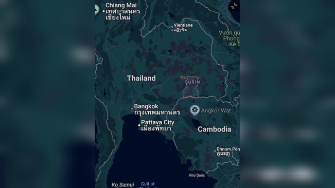 Peta konflik Thailand dan Kamboja. [Istimewa]